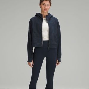 Scuba oversized full zip hoodie